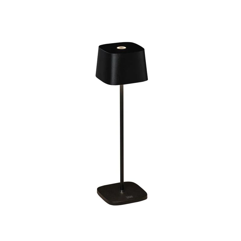 Konstsmide Tuin Tafellamp Capri | 2.2W LED | Zwart Aluminium | 2700K/3000K | IP54 | Dimbaar | USB Oplaadbaar