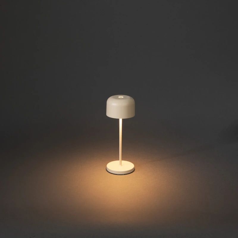 Konstsmide Tuin Tafellamp Lille | 2.5W LED | Zand Aluminium | 2200K/2700K | IP54 | Dimbaar