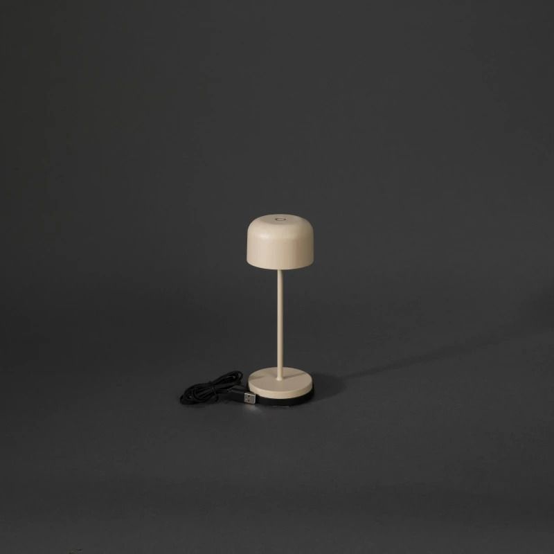 Konstsmide Tuin Tafellamp Lille | 2.5W LED | Zand Aluminium | 2200K/2700K | IP54 | Dimbaar