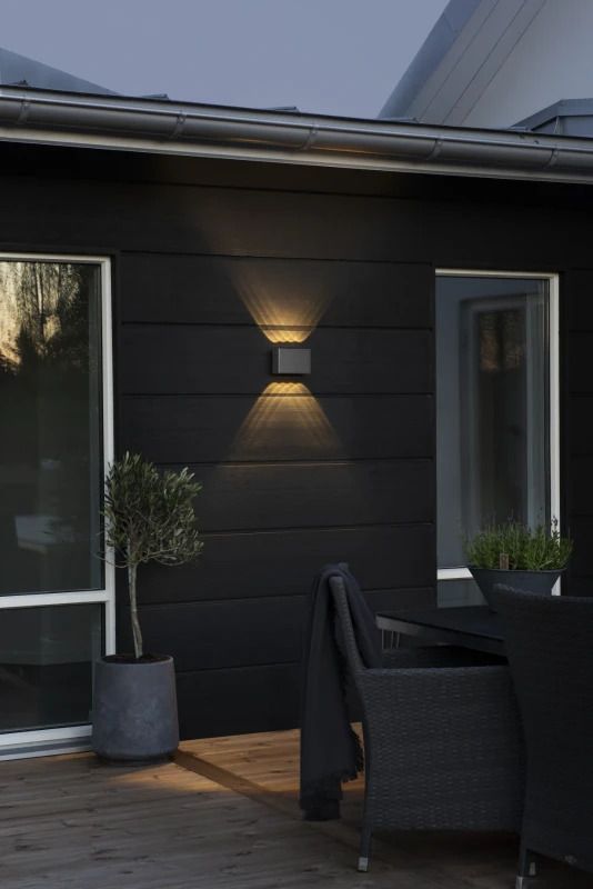 Konstsmide Buiten Wandlamp Chieri | Max. 1x 75W E27 | RVS | IP43 | Dimbaar