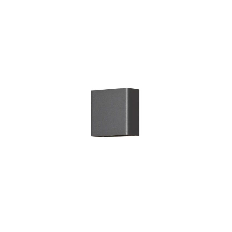 Konstsmide Buiten Wandlamp Chieri | Max. 1x 100W E27 | Zwart Aluminium | IP44 | Met Bewegingssensor