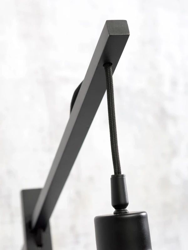 Good&Mojo Bamboe LED Staande Lamp Andes | 1X E27 Max 60W | Dark Linen