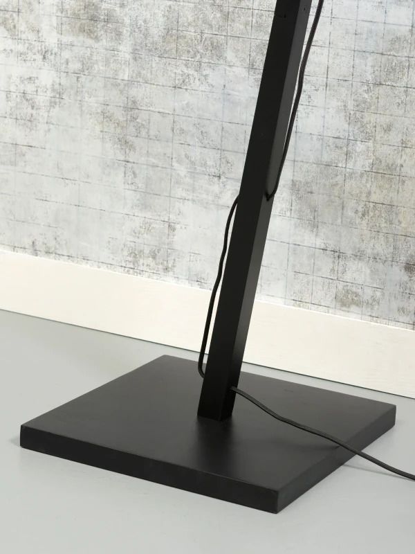 Good&Mojo Bamboe LED Staande Lamp Andes | 1X E27 Max 60W | Light Grey