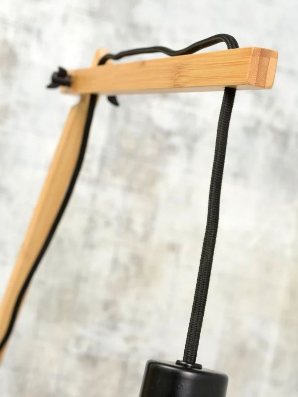Good&Mojo Bamboe LED Wandlamp Andes | 1X E27 Max 40W | Light Linen