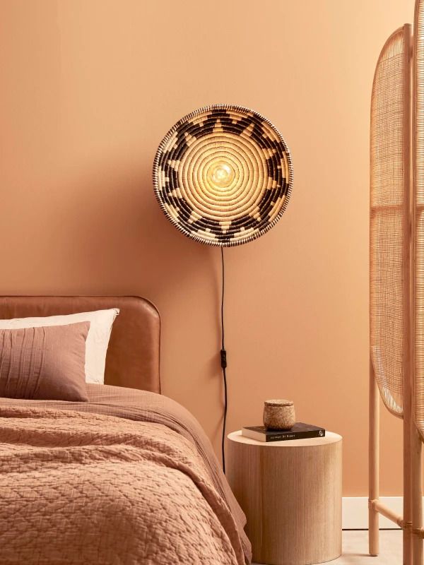 Good&Mojo LED Wandlamp Andros | E27 60W | Black/Natural