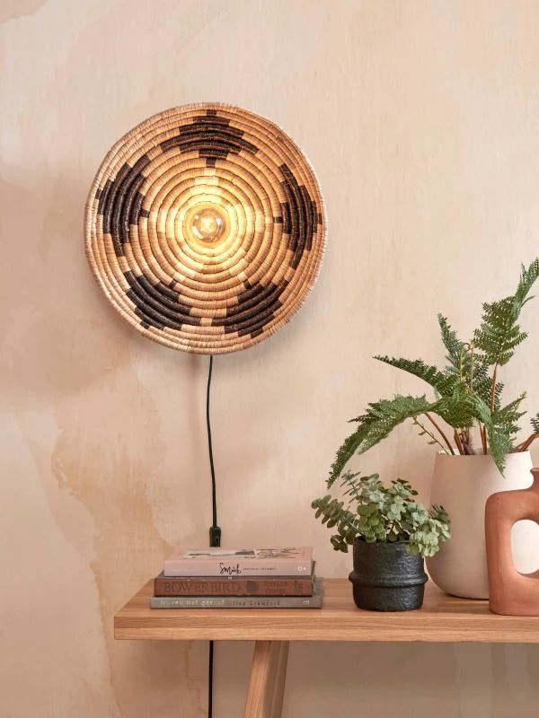 Good&Mojo LED Wandlamp Andros | E27 60W | Black/Natural/White