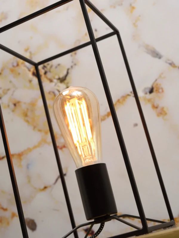 it's about RoMi LED Tafellamp Antwerp | 1X E27 Max 60W | Black
