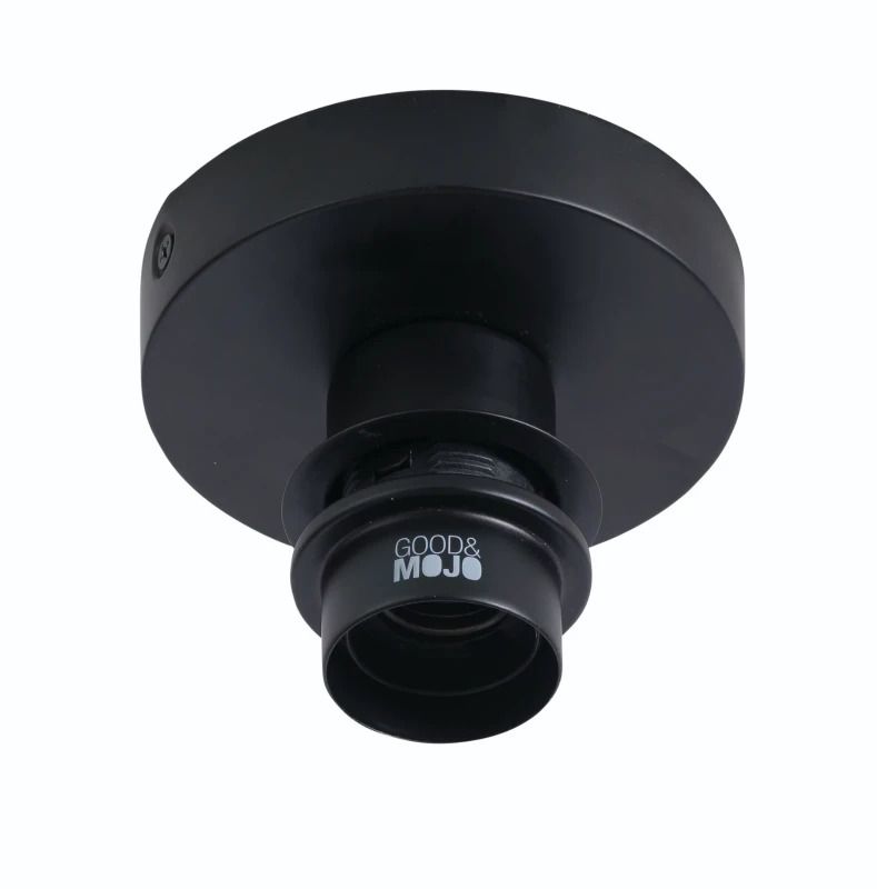 Good&Mojo Bamboe LED Plafondlamp Bali | 1X E27 Max 60W | Natural/Black