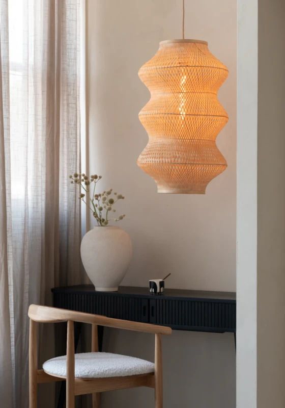 Good&Mojo Bamboe LED Hanglamp Barbados | 1X E27 Max 60W | Pure Natural