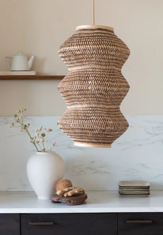 Good&Mojo Bamboe LED Hanglamp Barbados | 1X E27 Max 60W | Warm Earth Tones