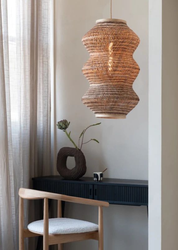 Good&Mojo Bamboe LED Hanglamp Barbados | 1X E27 Max 60W | Warm Earth Tones
