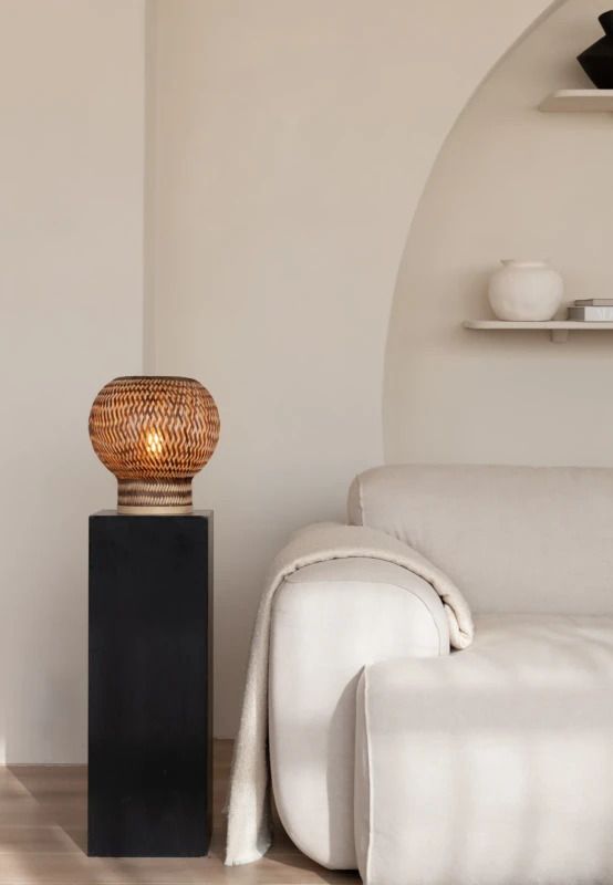 Good&Mojo Bamboe LED Tafellamp Barbados | 1X E27 Max 60W | Warm Earth Tones