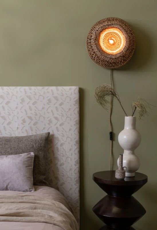 Good&Mojo Bamboe LED Wandlamp Barbados | 1X E27 Max 60W | Warm Earth Tones