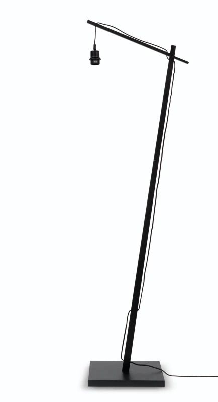 Good&Mojo Bamboe LED Staande Lamp Palawan | 1X E27 Max 60W | Natural/Black