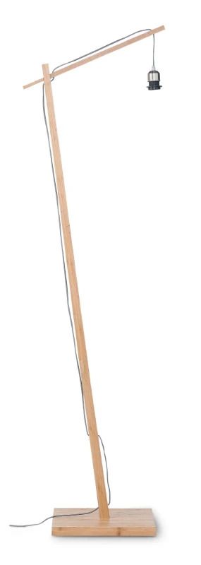 Good&Mojo Bamboe LED Staande Lamp Palawan | 1X E27 Max 60W | Natural/Black