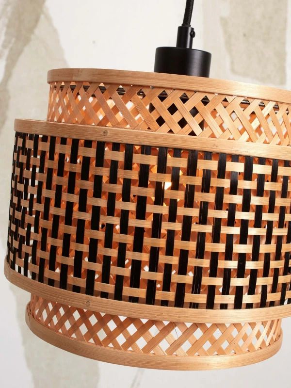 Good&Mojo Bamboe LED Staande Lamp Bhutan | 1X E27 Max 60W | Natural/Black