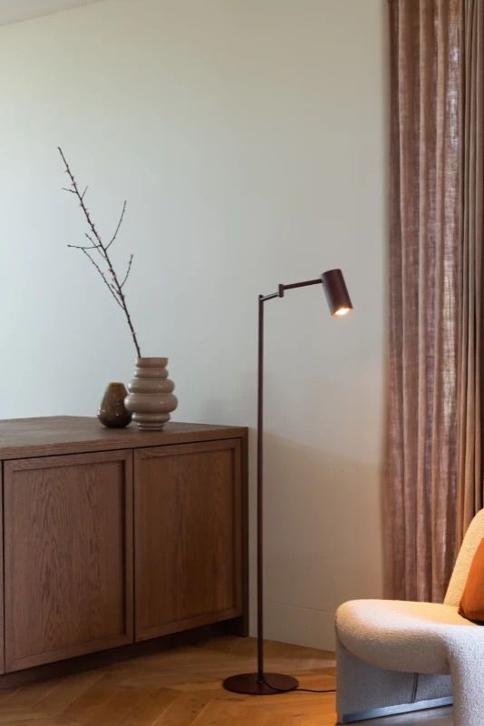 it's about RoMi LED Staande Lamp Bilbao | 1X GU10 Max 10W | Burgundy
