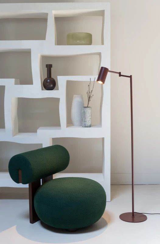 it's about RoMi LED Staande Lamp Bilbao | 1X GU10 Max 10W | Burgundy