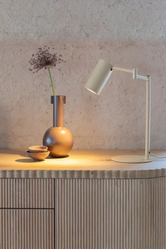 it's about RoMi LED Tafellamp Bilbao | 1X GU10 Max 10W | Beige