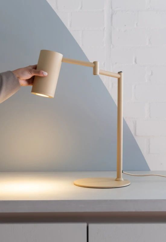 it's about RoMi LED Tafellamp Bilbao | 1X GU10 Max 10W | Beige