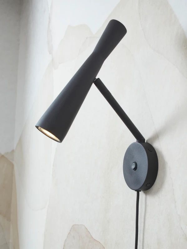 it's about RoMi LED Wandlamp Bordeaux | 1X GU10 Max 5W | Black