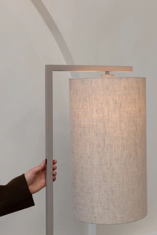 it's about RoMi LED Staande Lamp Boston | 1X E27 Max 60W | Sand/Dark Linen