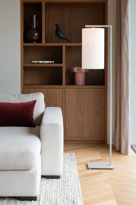 it's about RoMi LED Staande Lamp Boston | 1X E27 Max 60W | Sand/White