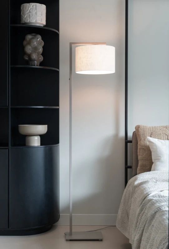 it's about RoMi LED Staande Lamp Boston | 1X E27 Max 60W | Sand/White