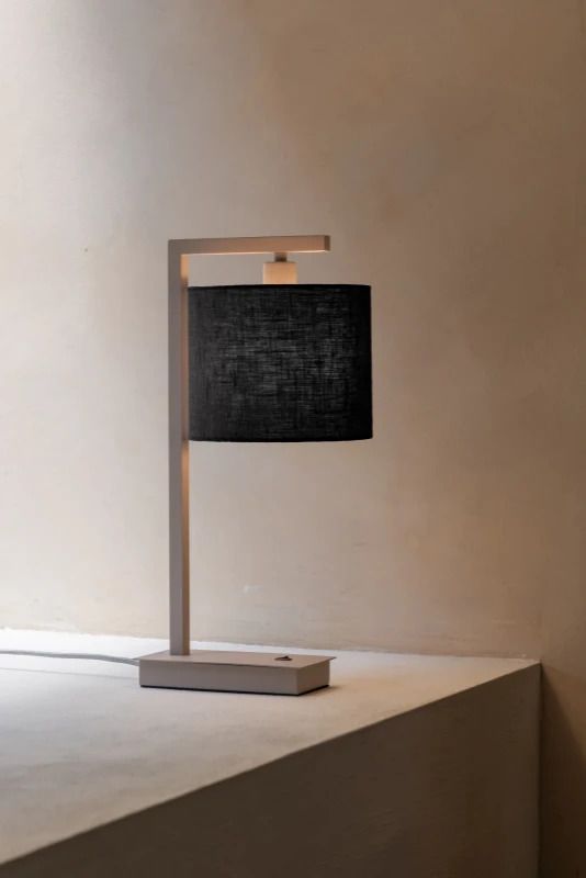 it's about RoMi LED Tafellamp Boston | 1X E14 Max 40W | Sand/Black