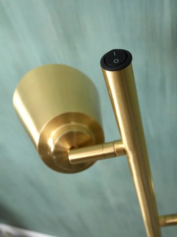 it's about RoMi LED Staande Lamp Bremen | 2X E27 Max 40W | Gold