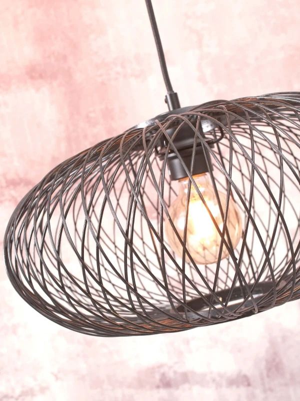 Good&Mojo Bamboe LED Staande Lamp Cango | 1X E27 Max 60W | Black