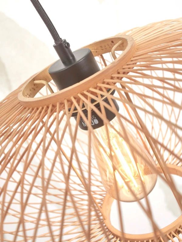 Good&Mojo Bamboe LED Staande Lamp Cango | 1X E27 Max 60W | White/Natural