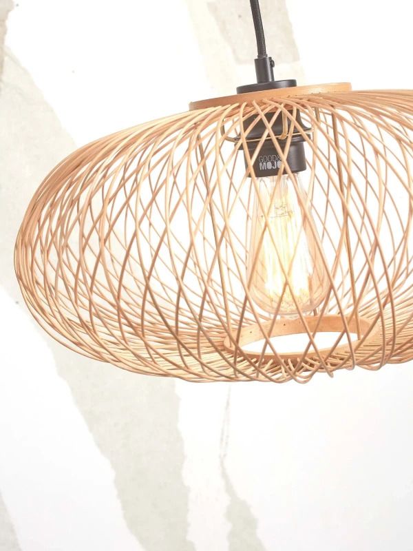 Good&Mojo Bamboe LED Staande Lamp Cango | 1X E27 Max 60W | White/Natural