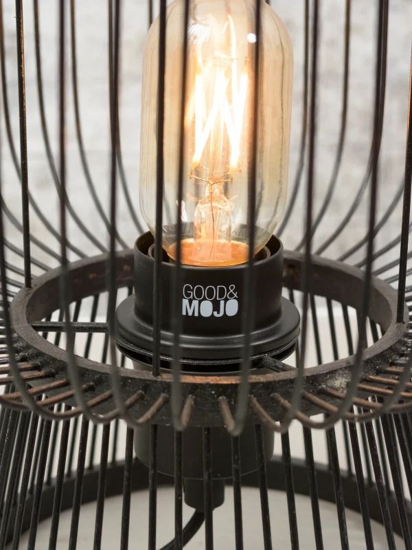 Good&Mojo Bamboe LED Tafellamp Cango | 1X E27 Max 40W | Black