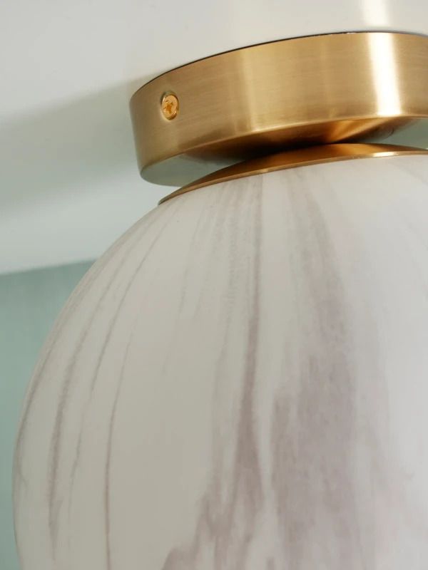 it's about RoMi LED Plafondlamp Carrara | 1X E14 Max 25W | Gold/Tinted Glass