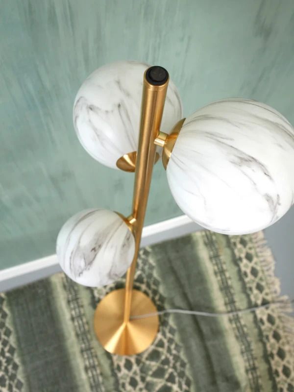 it's about RoMi LED Staande Lamp Carrara | 3X G9 Max 84W | Gold/Tinted Glass