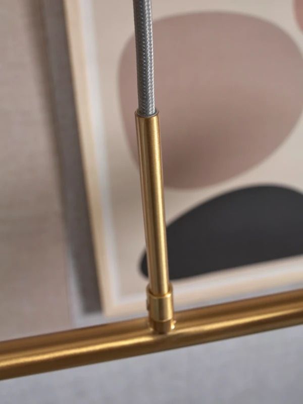 it's about RoMi LED Hanglamp Carrara | 6X G9 Max 150W | Gold/Tinted Glass