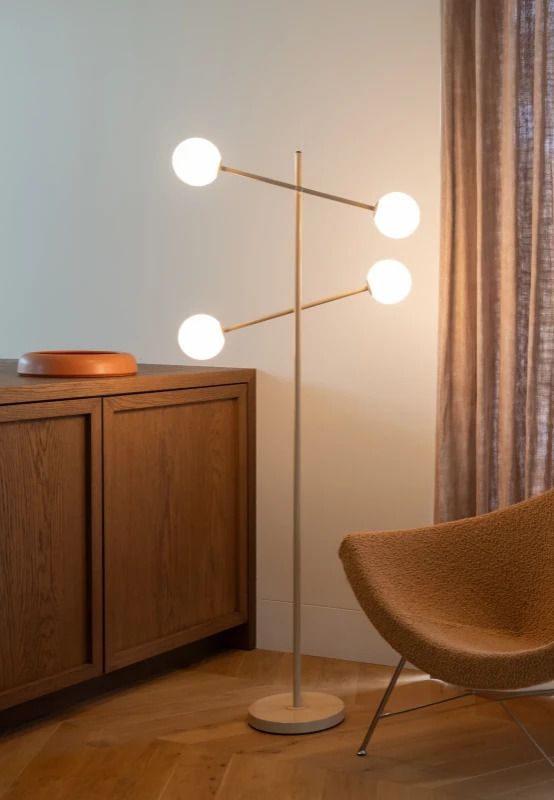 it's about RoMi LED Staande Lamp Copenhagen | 4X G9 Max 10W | Beige