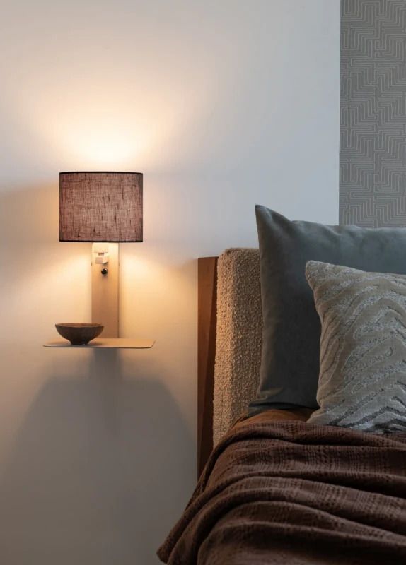 it's about RoMi LED Wandlamp Florence | 1X E14 Max 40W | Sand/Black