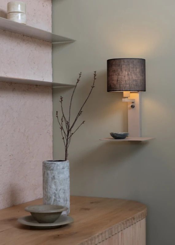 it's about RoMi LED Wandlamp Florence | 1X E14 Max 40W | Sand/Black