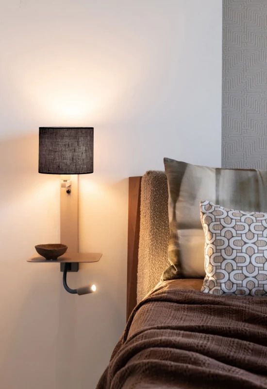 it's about RoMi LED Wandlamp Florence | 2X E14 Max 40W | Sand/Black