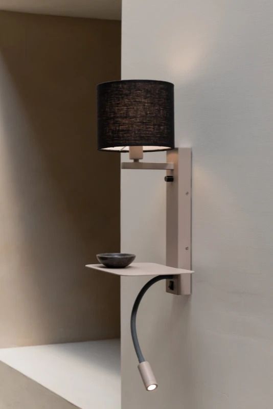 it's about RoMi LED Wandlamp Florence | 2X E14 Max 40W | Sand/Black