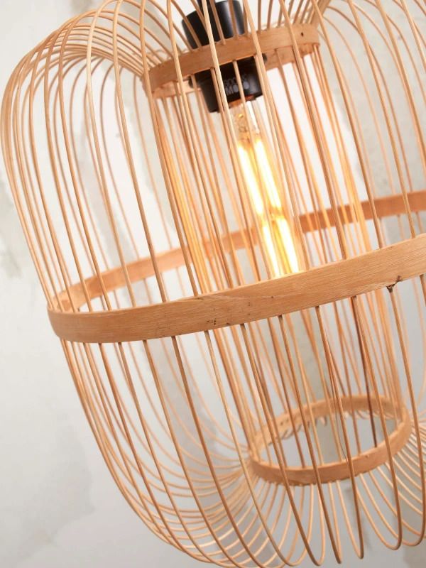 Good&Mojo Bamboe LED Staande Lamp Hokkaido | 1X E27 Max 60W | White/Natural