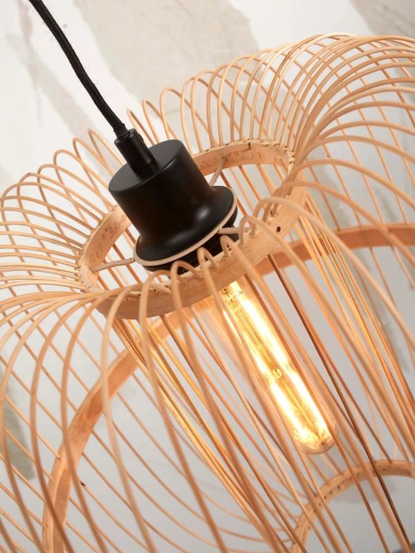 Good&Mojo Bamboe LED Staande Lamp Hokkaido | 1X E27 Max 60W | White/Natural