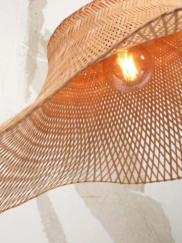 Good&Mojo Bamboe LED Plafondlamp Ibiza | 1X E27 Max 60W | Natural