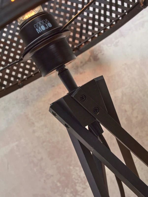 Good&Mojo Bamboe LED Staande Lamp Java | 1X E27 Max 60W | Black