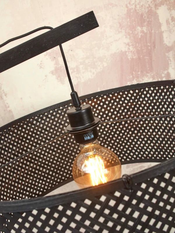 Good&Mojo Bamboe LED Staande Lamp Java | 1X E27 Max 60W | Black