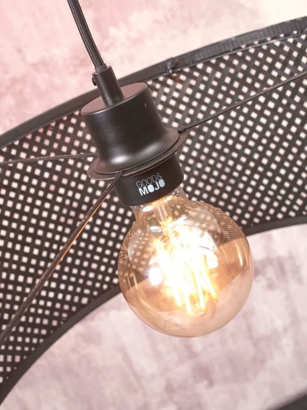 Good&Mojo Bamboe LED Hanglamp Java | 1X E27 Max 60W | Black