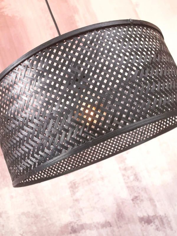 Good&Mojo Bamboe LED Hanglamp Java | 1X E27 Max 60W | Black