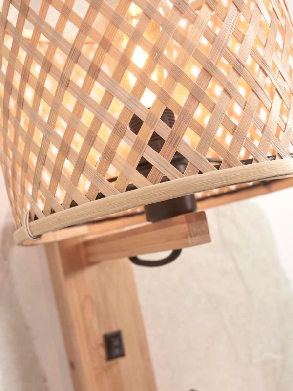 Good&Mojo Bamboe LED Wandlamp Java | 1X E14 Max 60W | Natural